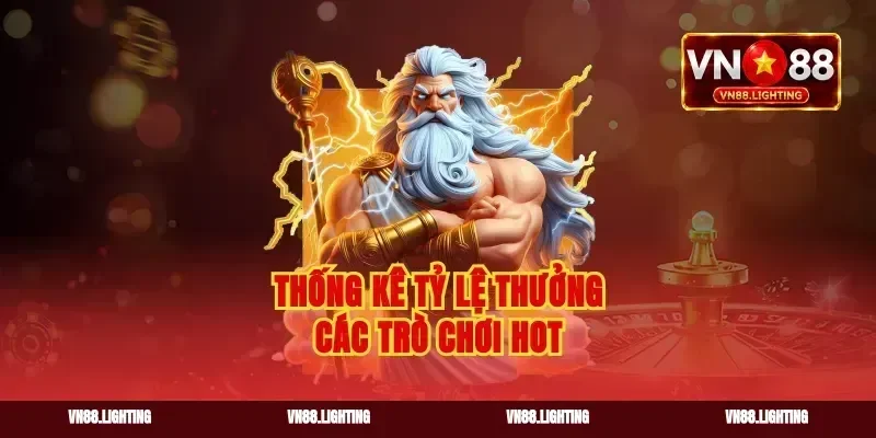 Thống kê tỷ lệ thưởng các trò chơi hot