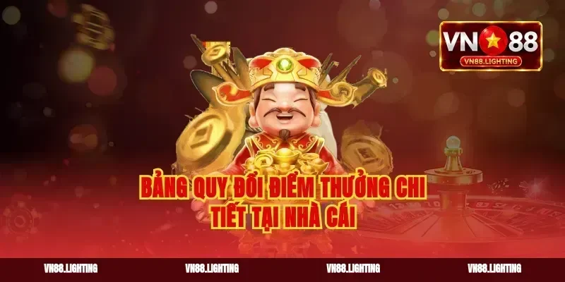 Bảng quy đổi điểm thưởng chi tiết tại nhà cái