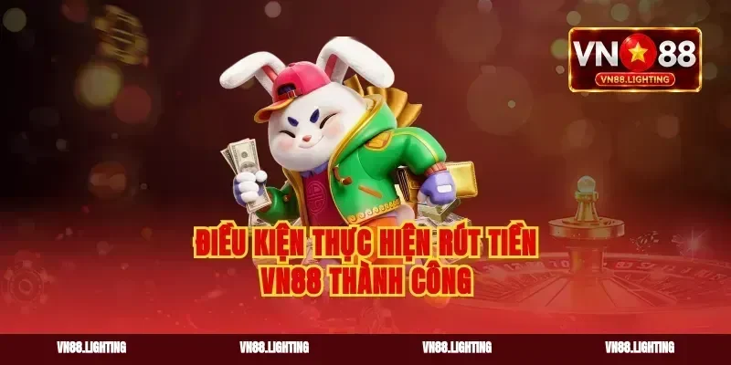 Điều kiện thực hiện rút tiền VN88 thành công