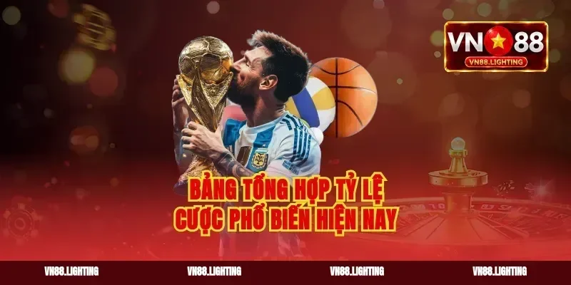 Bảng tổng hợp tỷ lệ cược phổ biến hiện nay
